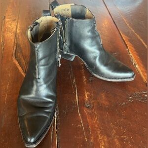 Black Sacha Moto Shortie Double Zip Bootie 8